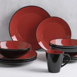 Soren Osaka 16-Piece Dinner Set Red -Deals Cutlery Store BP575445 nc 2