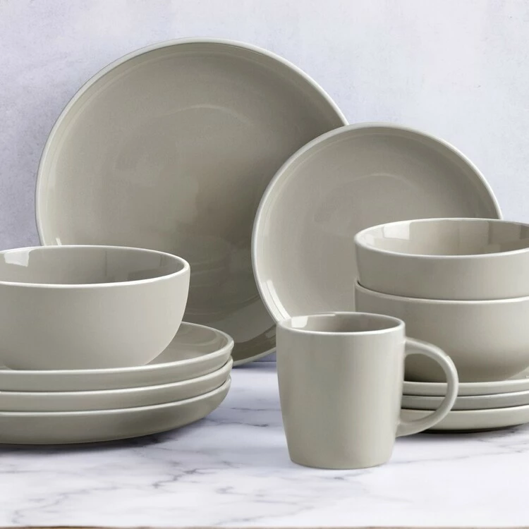 Soren Aurora 16-Piece Dinner Set Stone 4 Soren Aurora 16-Piece Dinner Set Stone - Image 2