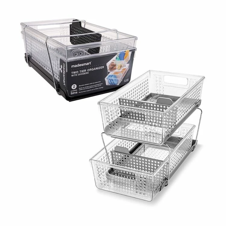 Madesmart 2 Lvl Storage With Divider 3 Madesmart 2 Lvl Storage With Divider