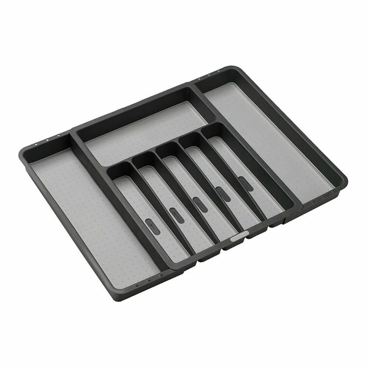 Madesmart Expandable Cutlery Tray Granite 3 Madesmart Expandable Cutlery Tray Granite