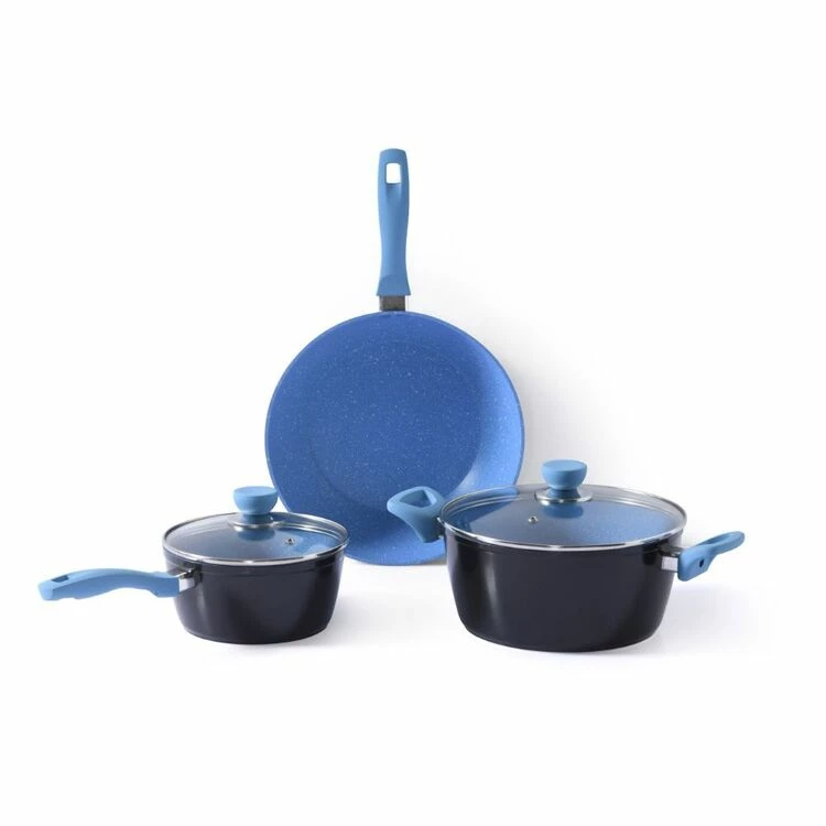 Smith & Nobel Stone Plus Cerulean 3-Piece Cookset 4 Smith & Nobel Stone Plus Cerulean 3-Piece Cookset - Image 2