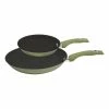Smith & Nobel Enhance Twin Pack Aluminium Frypans Olive Green -Deals Cutlery Store BP640727 nc