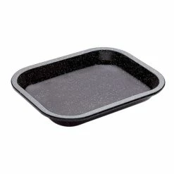 MasterPro Professional Vitreous Enamel Roasting Tray 24 X 18.5 X 4 Cm