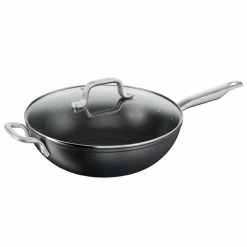 Tefal Premium Specialty Hard Anodised Induction Wok With Lid 32 Cm 9 Tefal Premium Specialty Hard Anodised Induction Wok With Lid 32 Cm -Deals Cutlery Store BP643703 nc