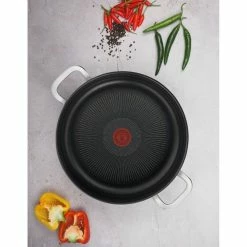 Tefal Premium Specialty Hard Anodised Induction Chef Pan With Lid 30 Cm -Deals Cutlery Store BP643704 nc 2