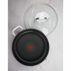 Tefal Premium Specialty Hard Anodised Induction Chef Pan With Lid 30 Cm -Deals Cutlery Store BP643704 nc 4