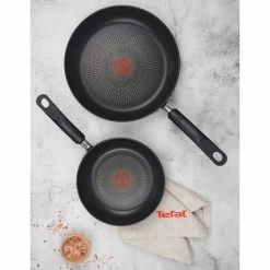 Tefal Specialty Hard Anodised Non-Stick Frypan Twin Pack 20 Cm & 26 Cm -Deals Cutlery Store BP643838 nc 2