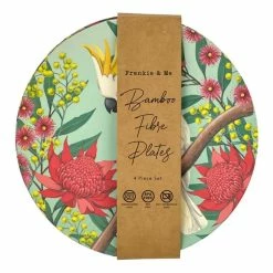 Frankie & Me Australiana Bamboo Plate 4 Pack 22 Cm -Deals Cutlery Store BP644796 nc