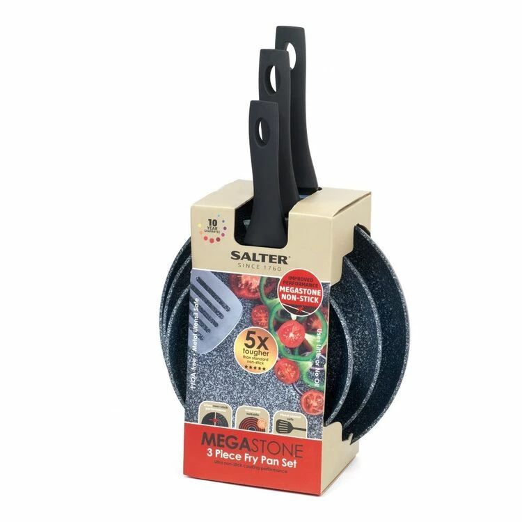 Salter Megastone Basic Frypan 3 Piece Set 4 Salter Megastone Basic Frypan 3 Piece Set - Image 2