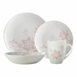 Casa Domani Freesia 16 Piece Dinner Set Pink -Deals Cutlery Store BP646758 nc