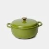 Smith & Nobel Luxe Cast Iron Casserole 6L Green -Deals Cutlery Store BP646781 nc