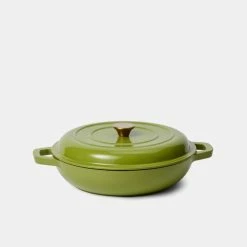 Smith & Nobel Luxe Cast Iron Braiser 4.5L Green