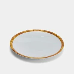Chyka Home Bamboo Rim Dinner Plate