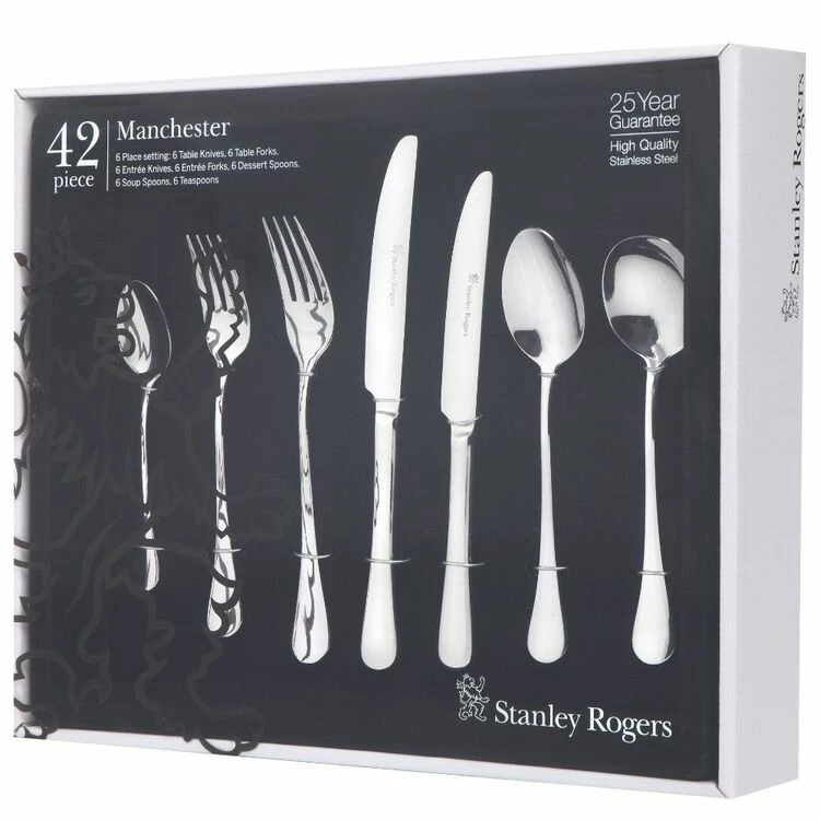 Stanley Rogers Manchester 42-Piece Cutlery Set 4 Stanley Rogers Manchester 42-Piece Cutlery Set - Image 2