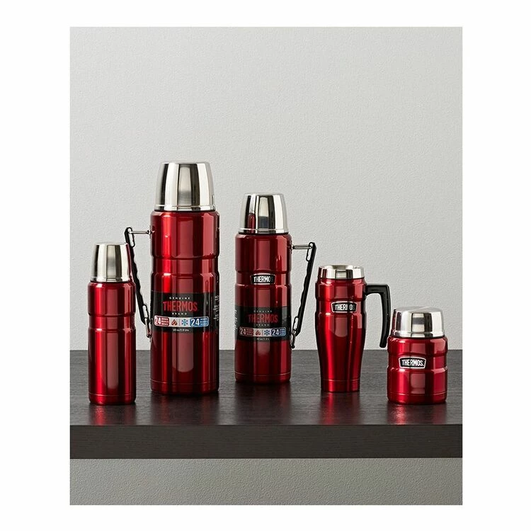 Thermos Stainless King Vacuum Insulated Flask 470ml Red 3 Thermos Stainless King Vacuum Insulated Flask 470ml Red