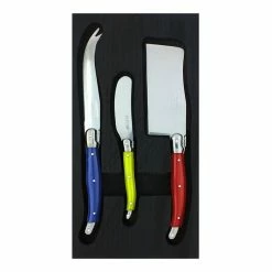 Laguiole Elite Pearl 3-Piece Cheese Knife Set