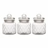 Casa Domani Trellis Storage Jars Set Of 3 Gift Boxed 650mL