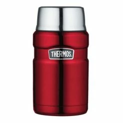 Thermos Stainless King Vacuum Insulated Food Jar 710ml Red -Deals Cutlery Store SP 513443