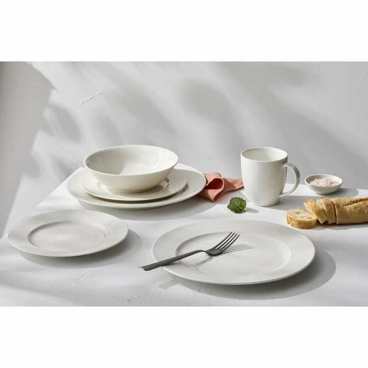Casa Domani Casual White Evolve Rim 16 Piece Dinner Set 3 Casa Domani Casual White Evolve Rim 16 Piece Dinner Set - Image 2