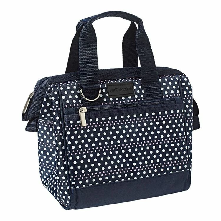 Smith & Nobel Insulated Lunch Bag Navy/Dots 3 Smith & Nobel Insulated Lunch Bag Navy/Dots