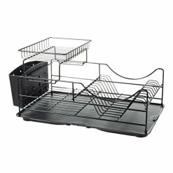 Smith & Nobel Two-Tier Wire Dish Rack - Black