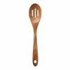 Smith & Nobel Acacia Wooden Slotted Spoon 33cm -Deals Cutlery Store SP 574535