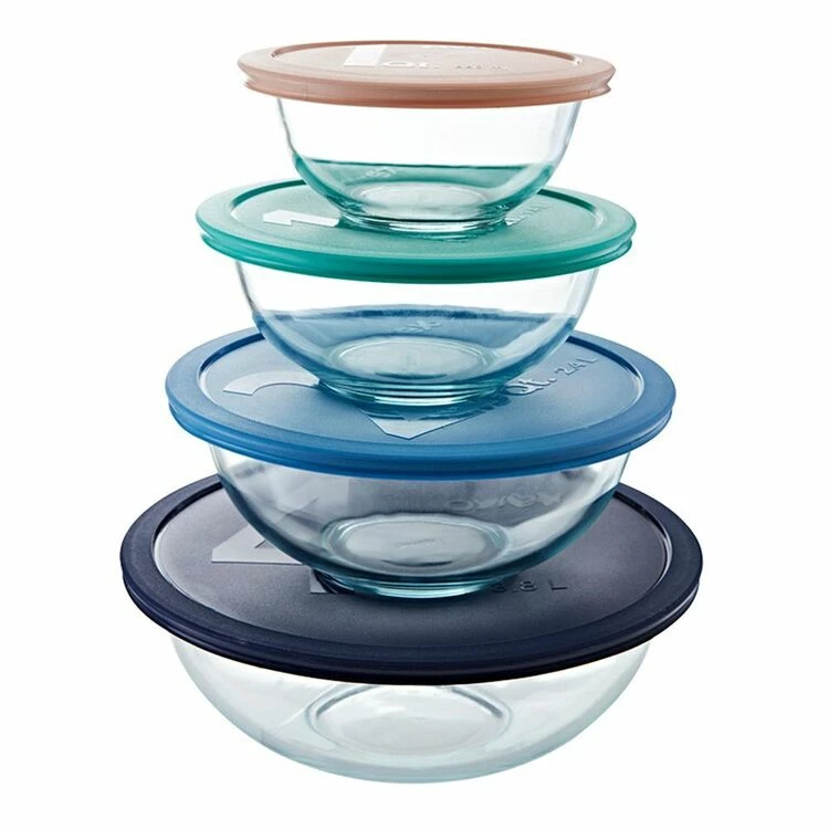 Pyrex 8-Piece Smart Essentials Mixing Bowl Set 3 Pyrex 8-Piece Smart Essentials Mixing Bowl Set