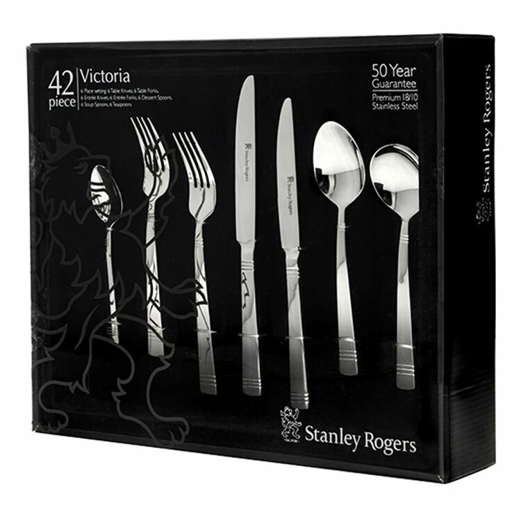 Stanley Rogers Victoria 18/10 42-Piece Cutlery Set 4 Stanley Rogers Victoria 18/10 42-Piece Cutlery Set - Image 2