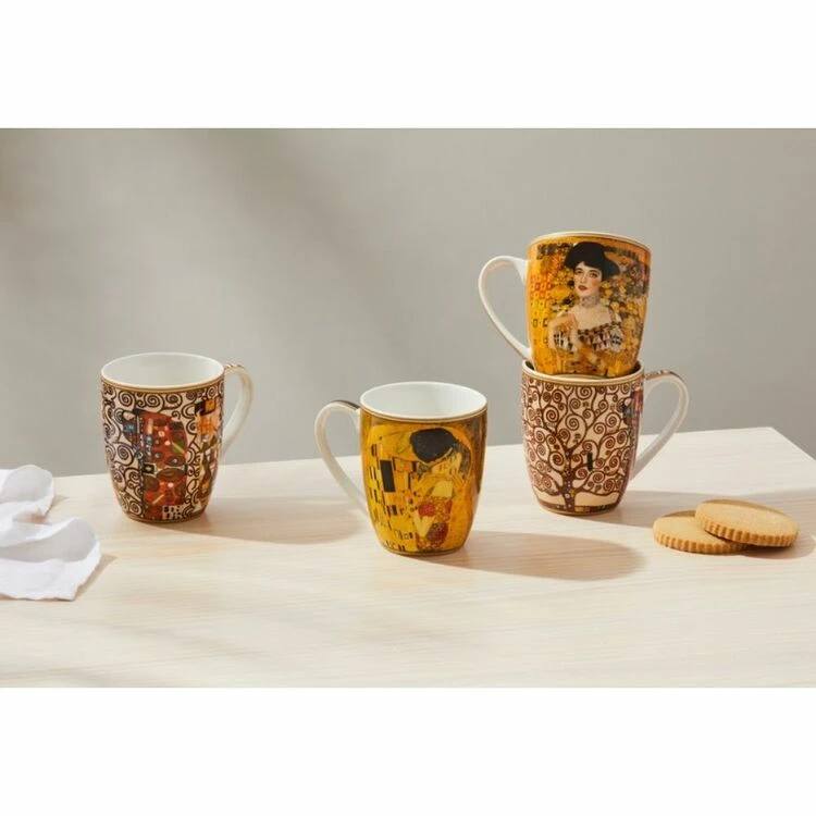 Casa Domani Impressions Klimt 4-Piece Mug Set 375mL 3 Casa Domani Impressions Klimt 4-Piece Mug Set 375mL
