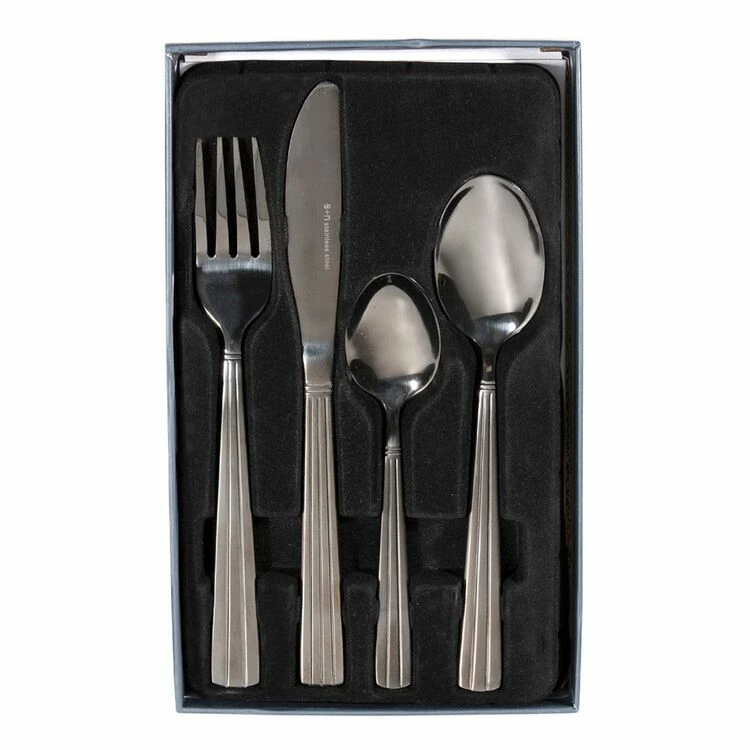 Smith & Nobel Soho 24-Piece Cutlery Set Black 5 Smith & Nobel Soho 24-Piece Cutlery Set Black - Image 3