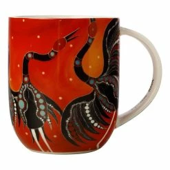 Maxwell & Williams Melanie Hava Jugaig-Bana-Wabu Mug 440mL Brolgas Symphony