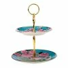 Maxwell & Williams T+C Silk Road 2-Tiered Cake Stand Aqua -Deals Cutlery Store SP 618178