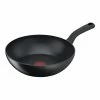 Tefal Daily Chef Black Induction Non-Stick Wok 28cm -Deals Cutlery Store SP 620166