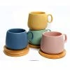 Coffee Culture Matte Colour 250mL Coffee And Tea Cup With Coasters 2 Coffee Culture Matte Colour 250mL Coffee And Tea Cup With Coasters -Deals Cutlery Store SP 626833