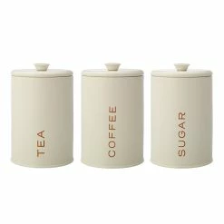 Casa Domani Cucina Canister Set Of 3 1.2L Cream