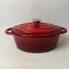Smith & Nobel Traditions 3L Cast Iron Oval Casserole Red -Deals Cutlery Store SP 631113