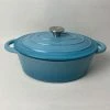 Smith & Nobel Traditions 3L Cast Iron Oval Casserole Blue 1 Smith & Nobel Traditions 3L Cast Iron Oval Casserole Blue -Deals Cutlery Store SP 631118