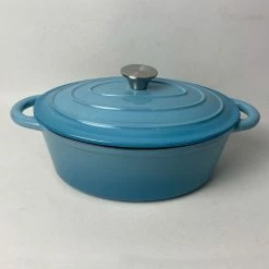 Smith & Nobel Traditions 3L Cast Iron Oval Casserole Blue
