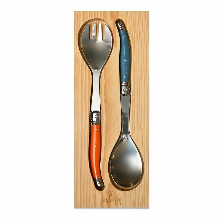 Laguiole Elite Rainbow 2 Piece Salad Server Set 4 Laguiole Elite Rainbow 2 Piece Salad Server Set - Image 2