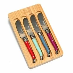 Laguiole Elite Rainbow 4 Piece Pâté Set