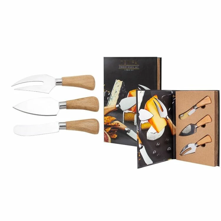 Tempa Fromagerie 3-Piece Cheese Knife Set 3 Tempa Fromagerie 3-Piece Cheese Knife Set
