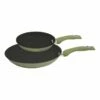 Smith & Nobel Enhance Twin Pack Aluminium Frypans Olive Green -Deals Cutlery Store BP640727 nc