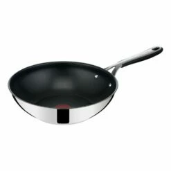 JAMIE OLIVER By Tefal Kitchen Essentials Stainless Steel Wok 28 Cm -Deals Cutlery Store BP641694 nc