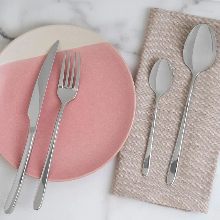 Tramontina Silver 56 Piece 18/10 Cutlery Set 4 Tramontina Silver 56 Piece 18/10 Cutlery Set - Image 2