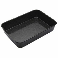 MasterPro Professional Vitreous Enamel Roasting Pan 38 X 26 X 7.5 Cm