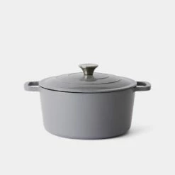 Smith & Nobel Traditions 5L Cast Iron Casserole Grey -Deals Cutlery Store BP645066 nc
