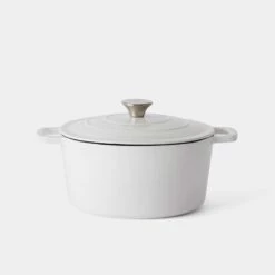 Smith & Nobel Traditions 5L Cast Iron Casserole White 5 Smith & Nobel Traditions 5L Cast Iron Casserole White -Deals Cutlery Store BP645068 nc