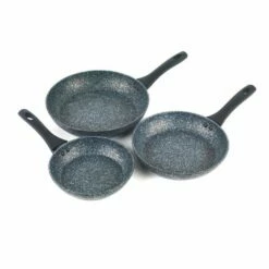 Salter Megastone Basic Frypan 3 Piece Set -Deals Cutlery Store BP645536 nc