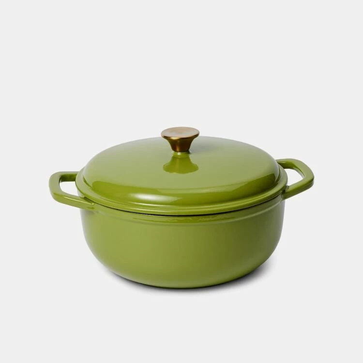 Smith & Nobel Luxe Cast Iron Casserole 6L Green 3 Smith & Nobel Luxe Cast Iron Casserole 6L Green