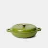 Smith & Nobel Luxe Cast Iron Braiser 4.5L Green -Deals Cutlery Store BP646784 nc